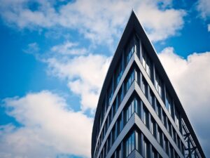 architecture, modern, building, skyscraper, facade, düsseldorf, glass windows, structure, city, pointed, modern building, modern architecture, sky, clouds, high-rise, high-rise building, building, building, building, nature, building, building