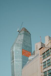 high-rise building under blue sky